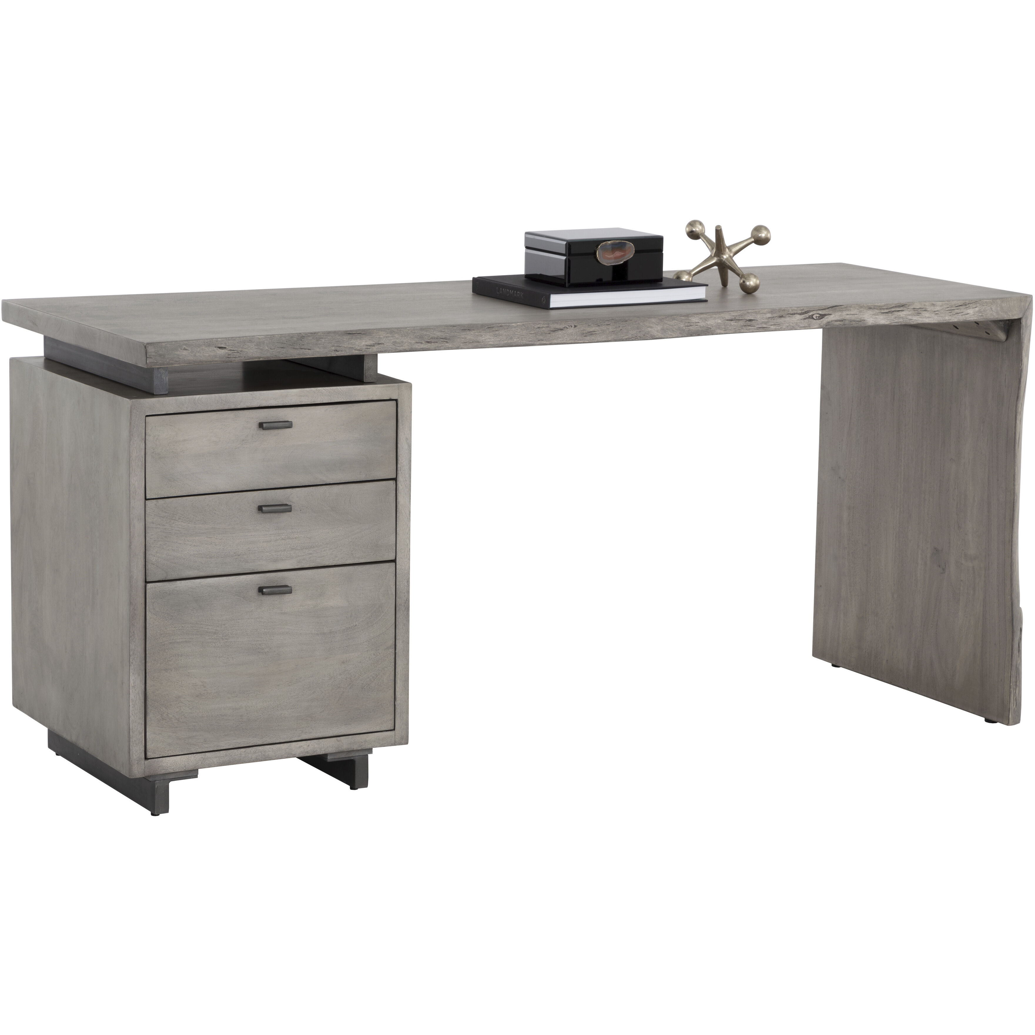 Lewis 66.25 X 24 inch Grey Desk